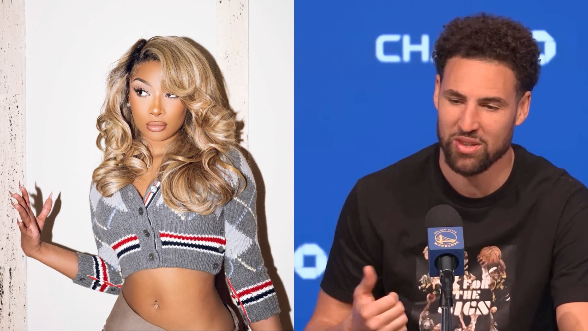Megan Thee Stallion and Klay Thompson