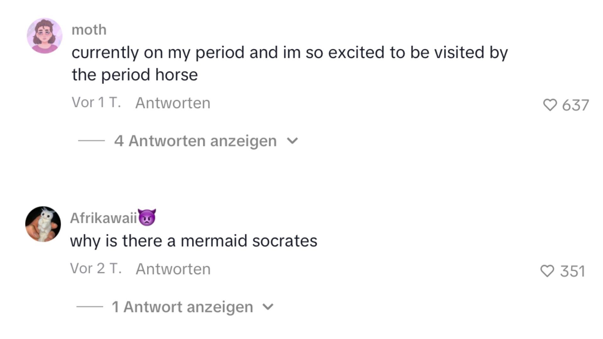 Menstruation Painting Comments Tik Tok