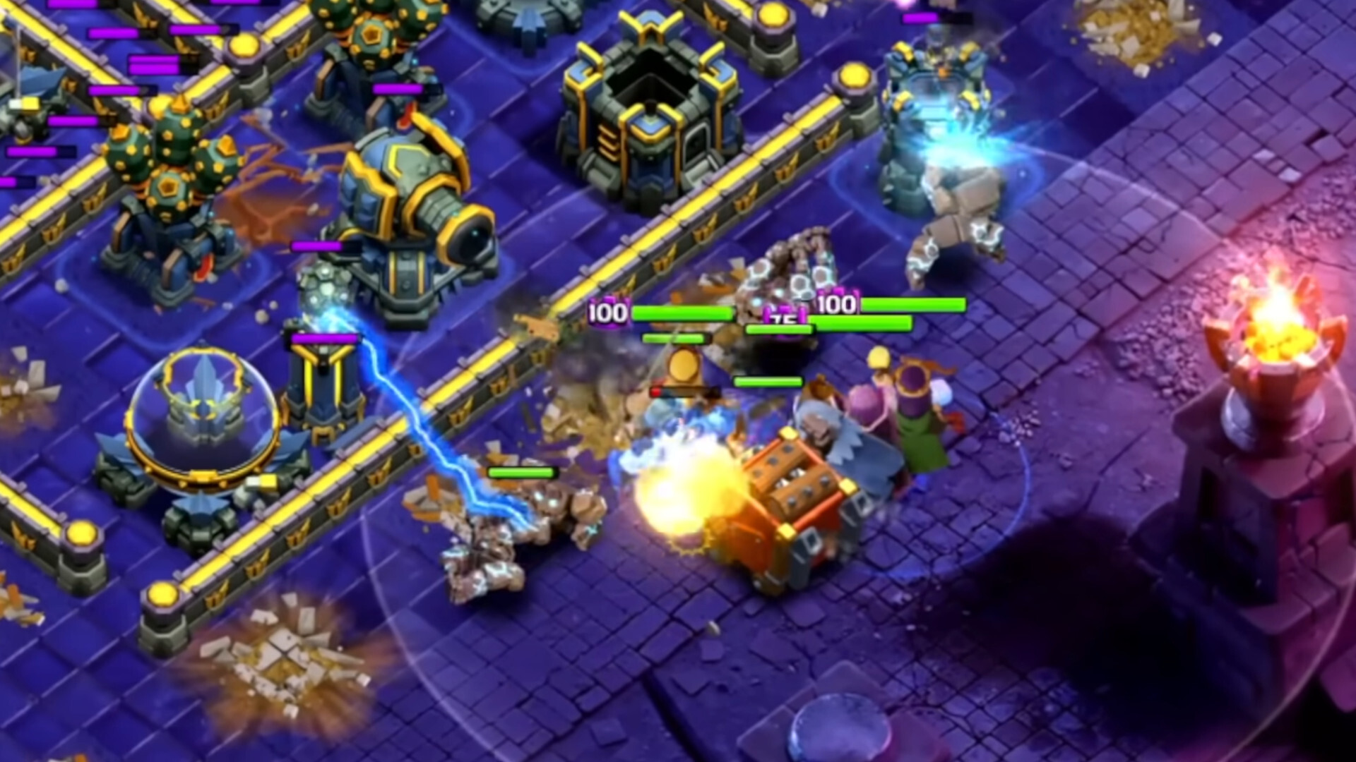 Meteor Golem Attacks Clash of Clans