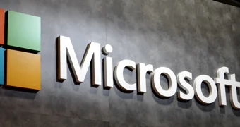 Microsoft building logo