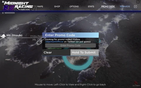 Midnight Racing Tokyo codes for December 2023