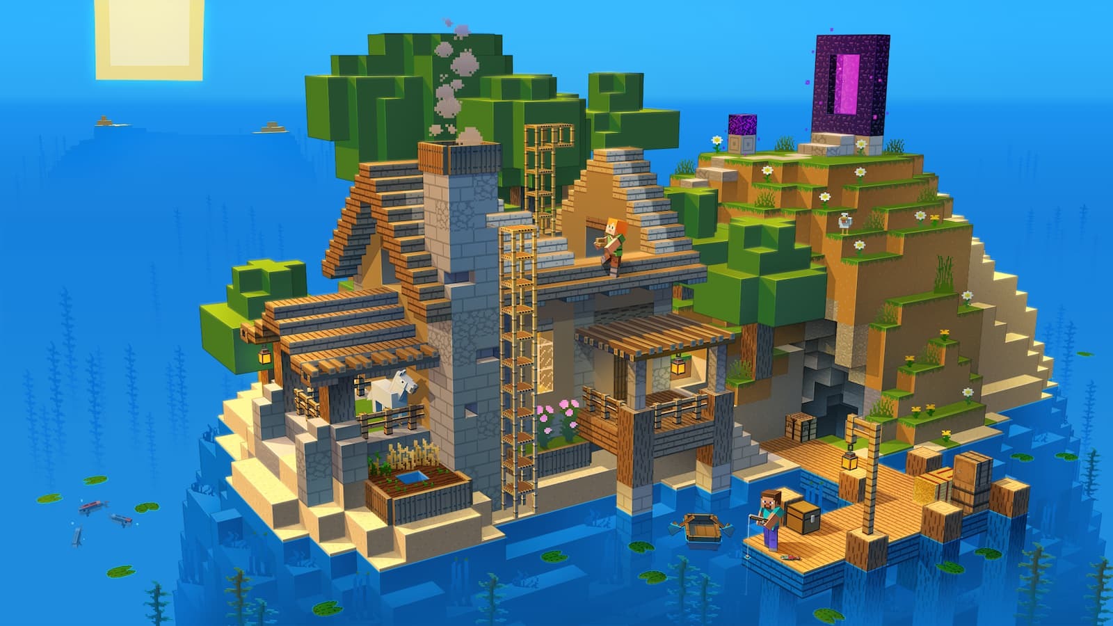 Minecraft best things to do when bored building base