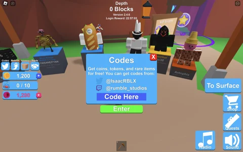 Mining Simulator How To Redeem Codes