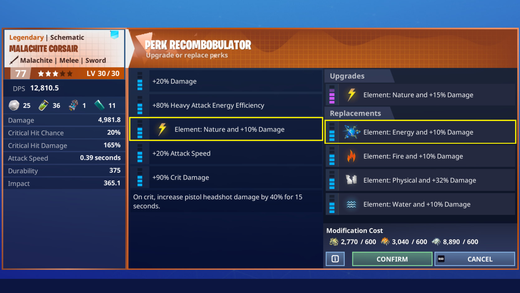 Modifying elements save the world