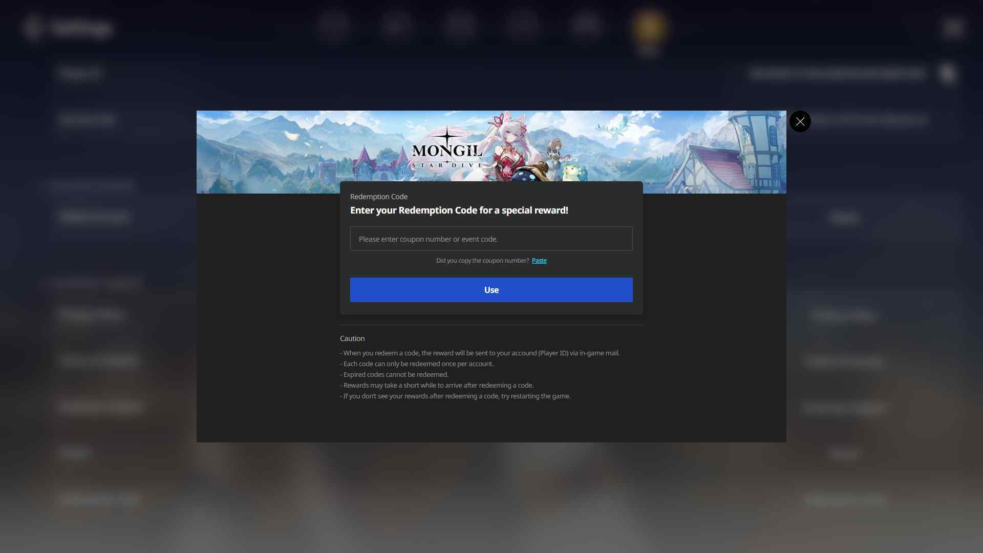 Mongil Star Dive How To Redeem Codes 4