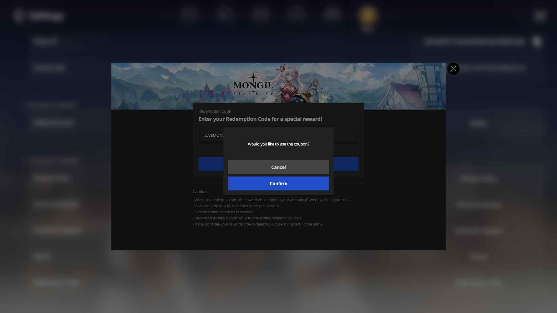 Mongil Star Dive How To Redeem Codes 5