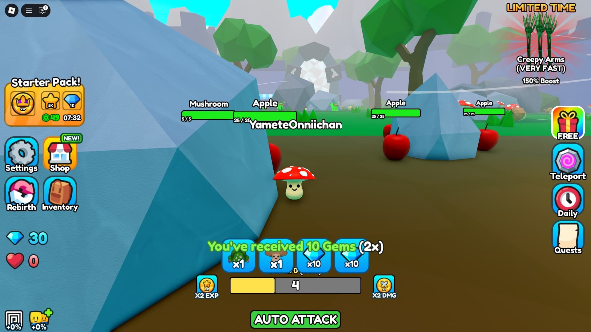 Monster Evolution get more codes