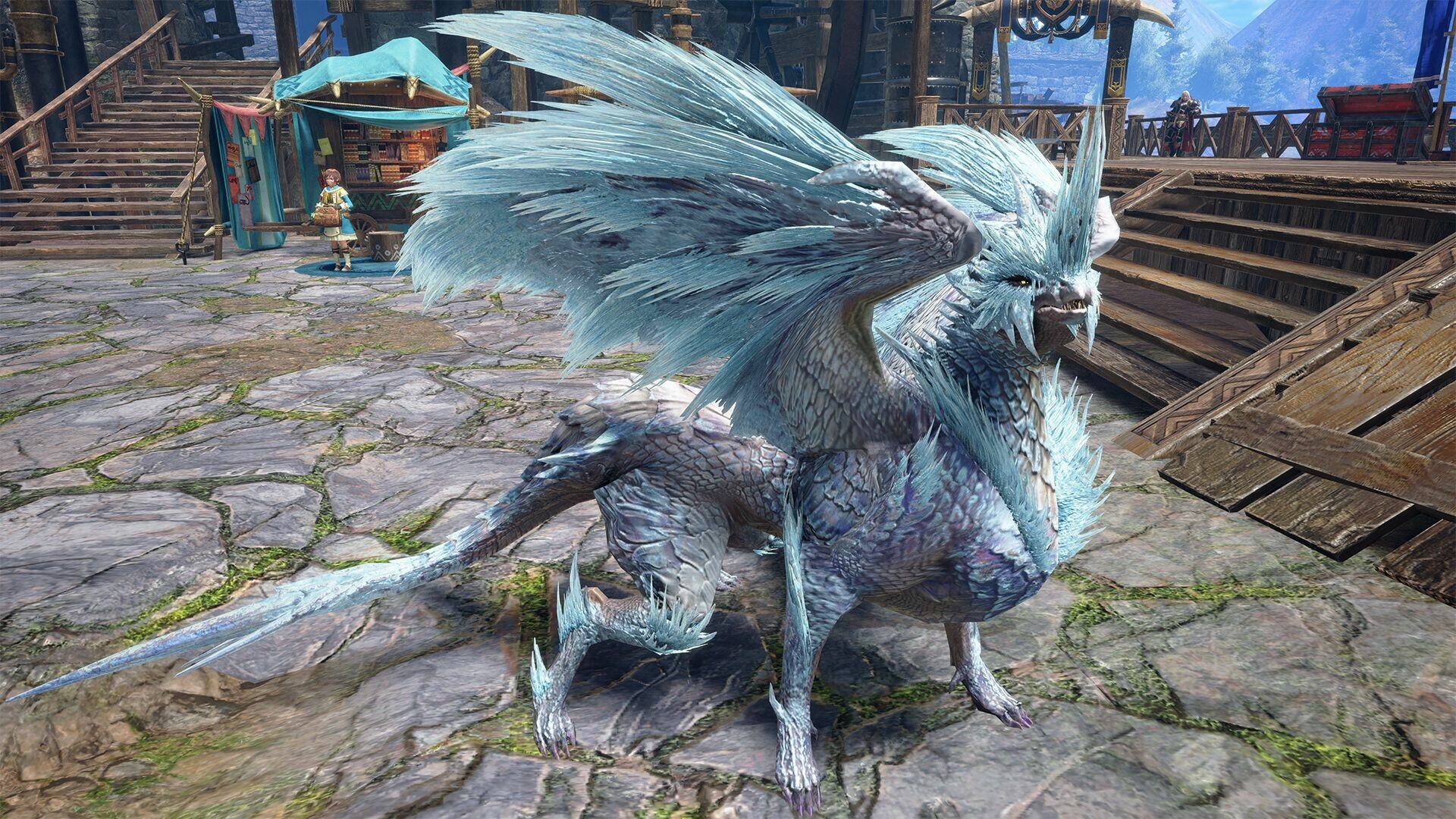 Monster Hunter Rise Velkhana Costume Palamute layered armor set