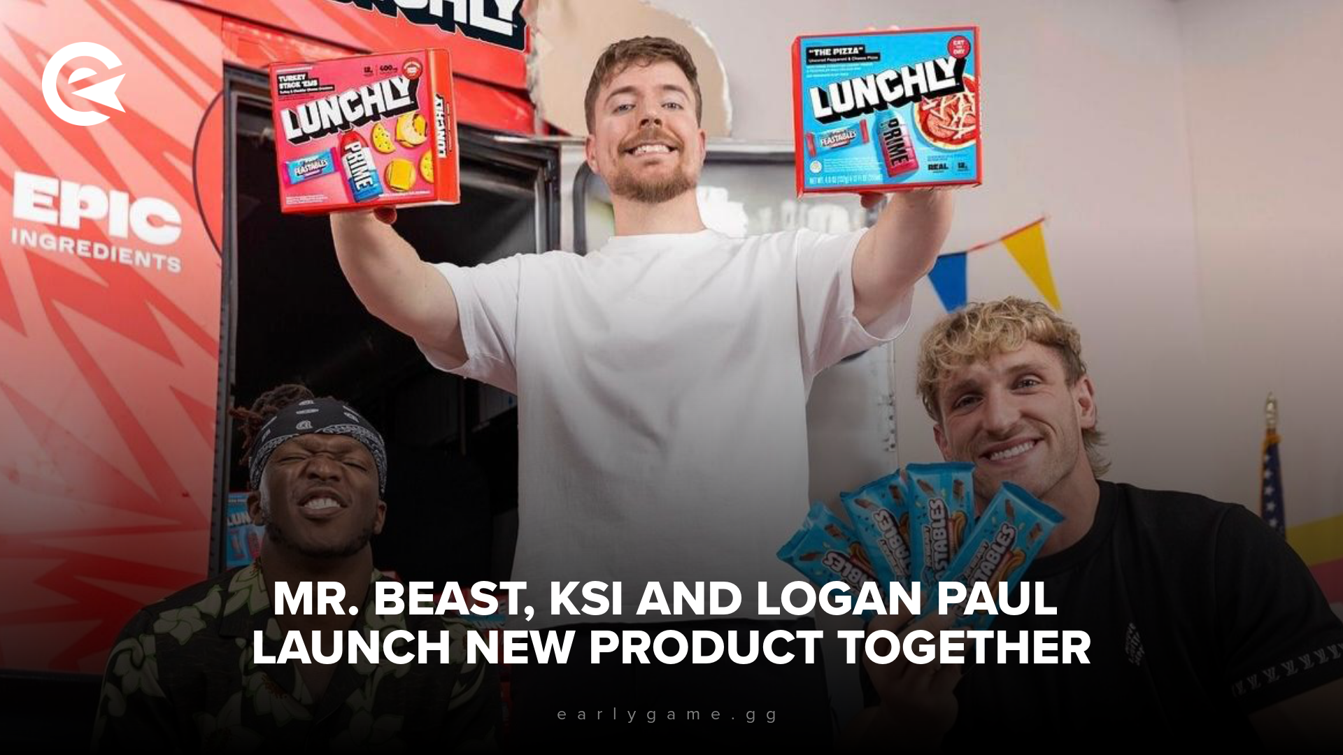 Mr. Beast, KSI & Logan Paul Launch New Product Together