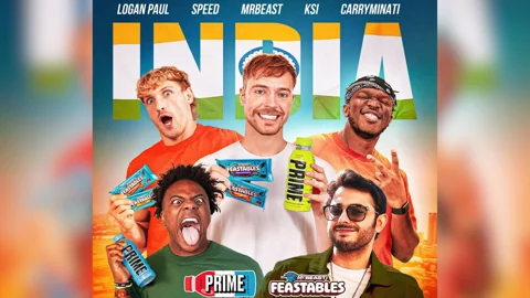 Mr Beast Logan Paul KSI and I Show Speed are coming to India