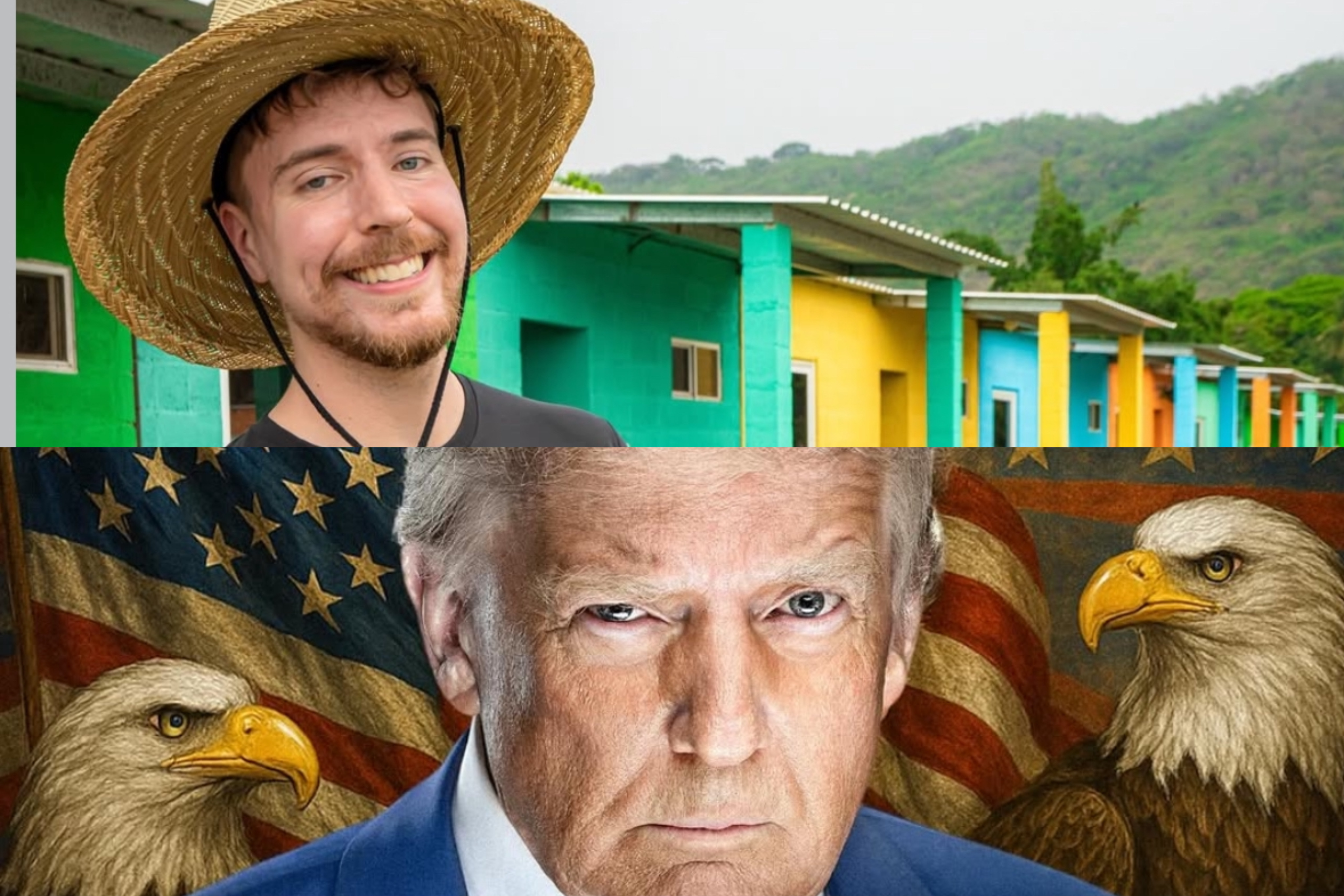Mrbeast trump thumbnail