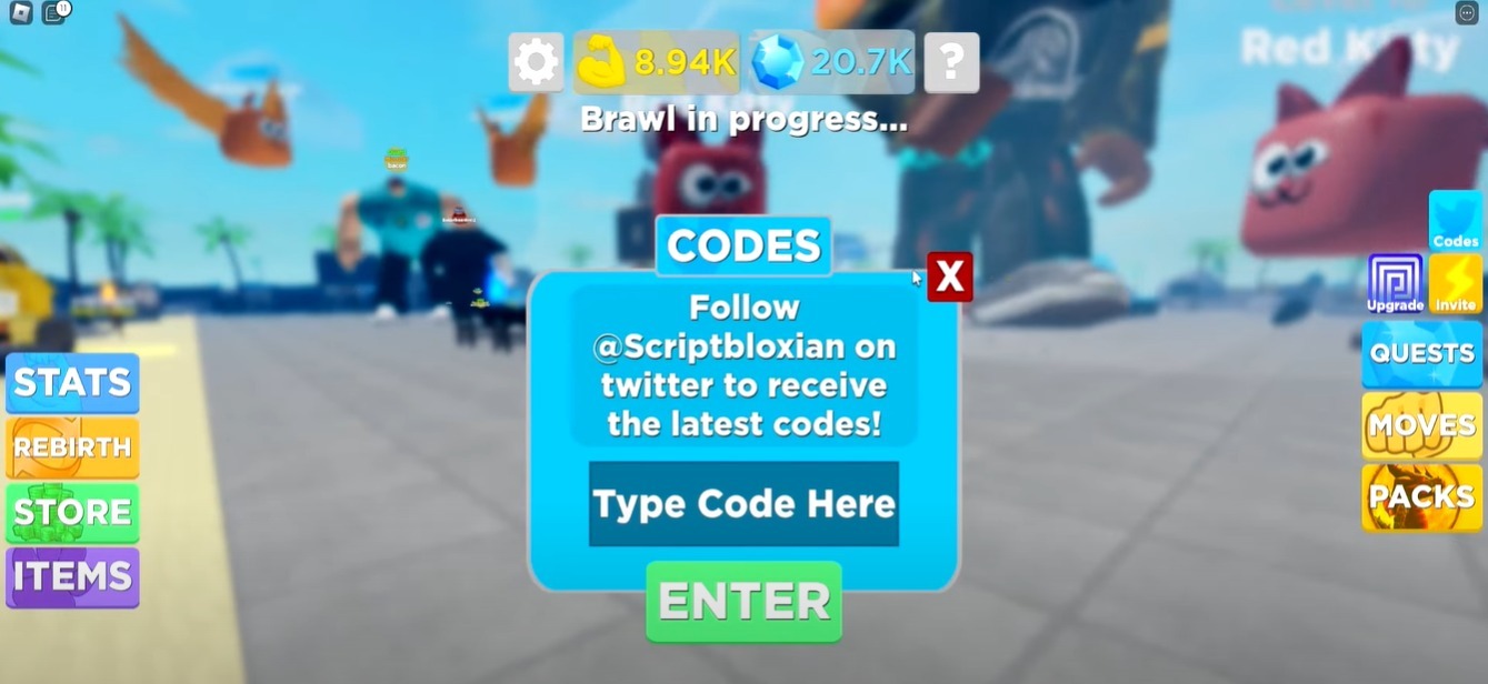 Muscle Legends How to redeem Codes