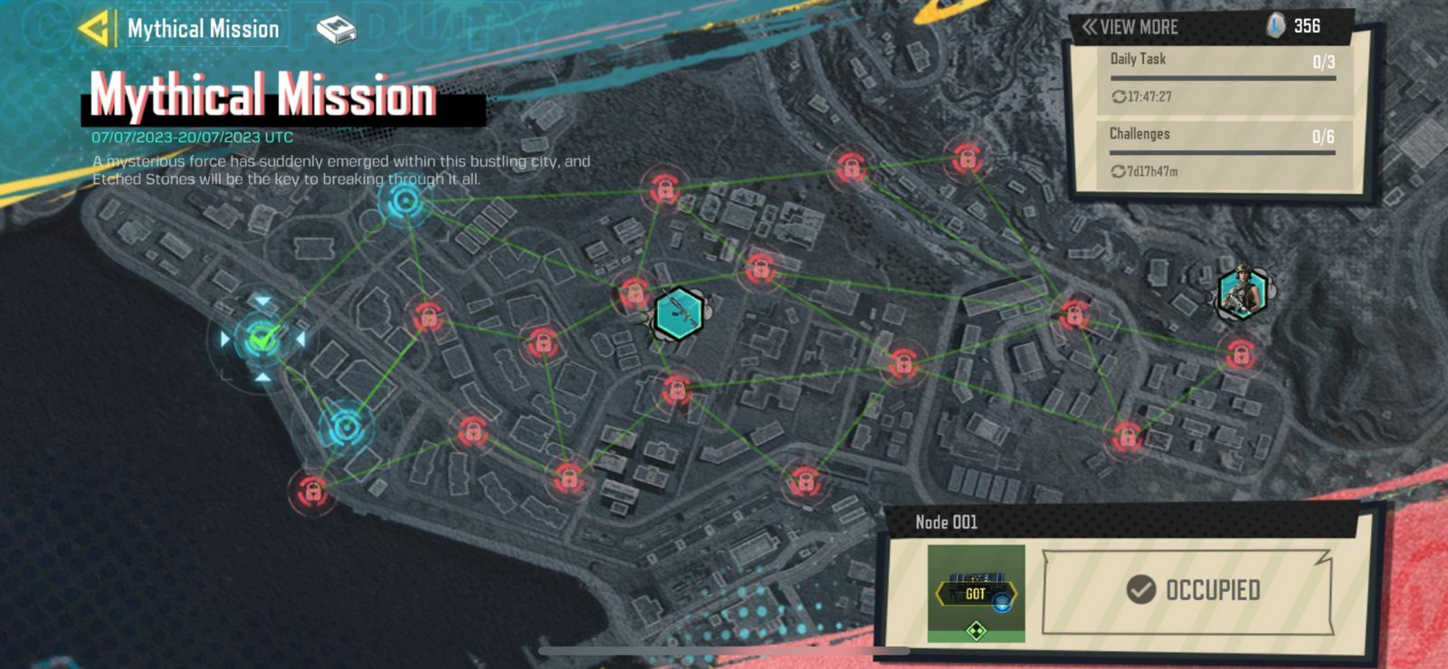 Mythical Mission COD Mobile Unlock Nodes