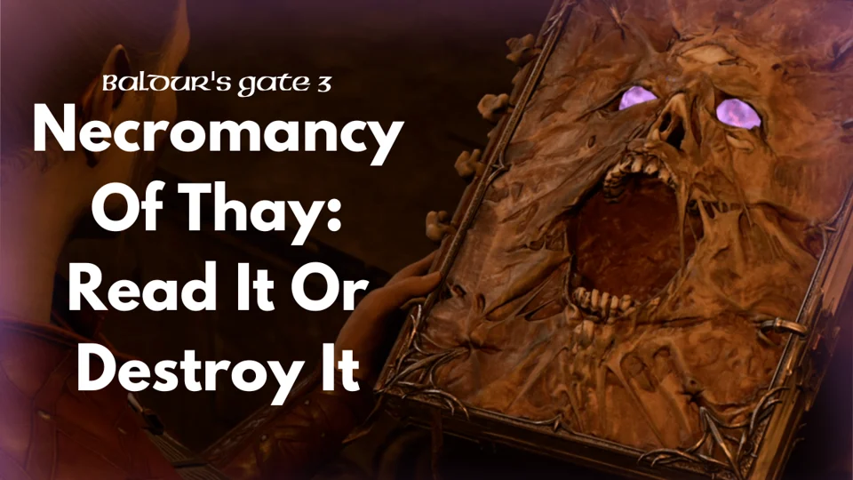 Baldur's Gate 3: What To Do With The Necromancy of Thay Book