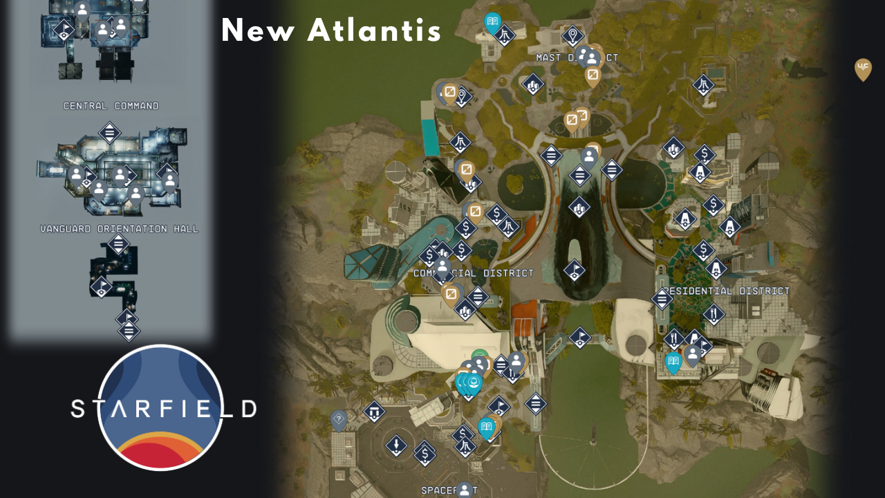 Starfield Interactive Map All Hub Cities Building EarlyGame   New Atlantis 