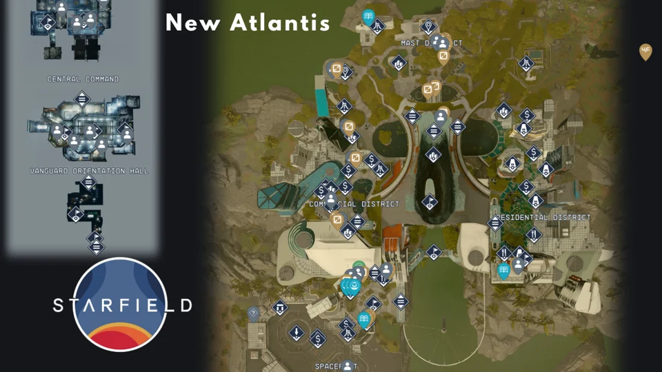 New Atlantis City Guide and Maps - Starfield Guide - IGN