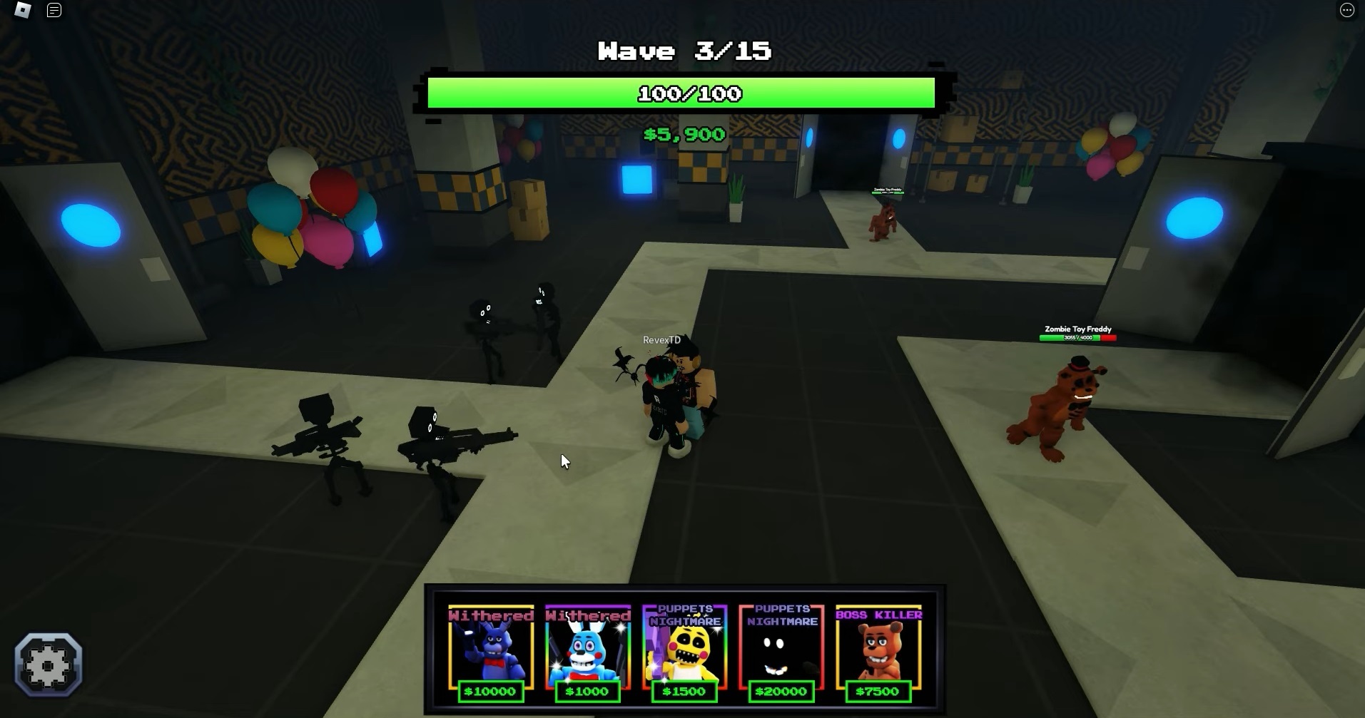 New Five Nights TD Codes