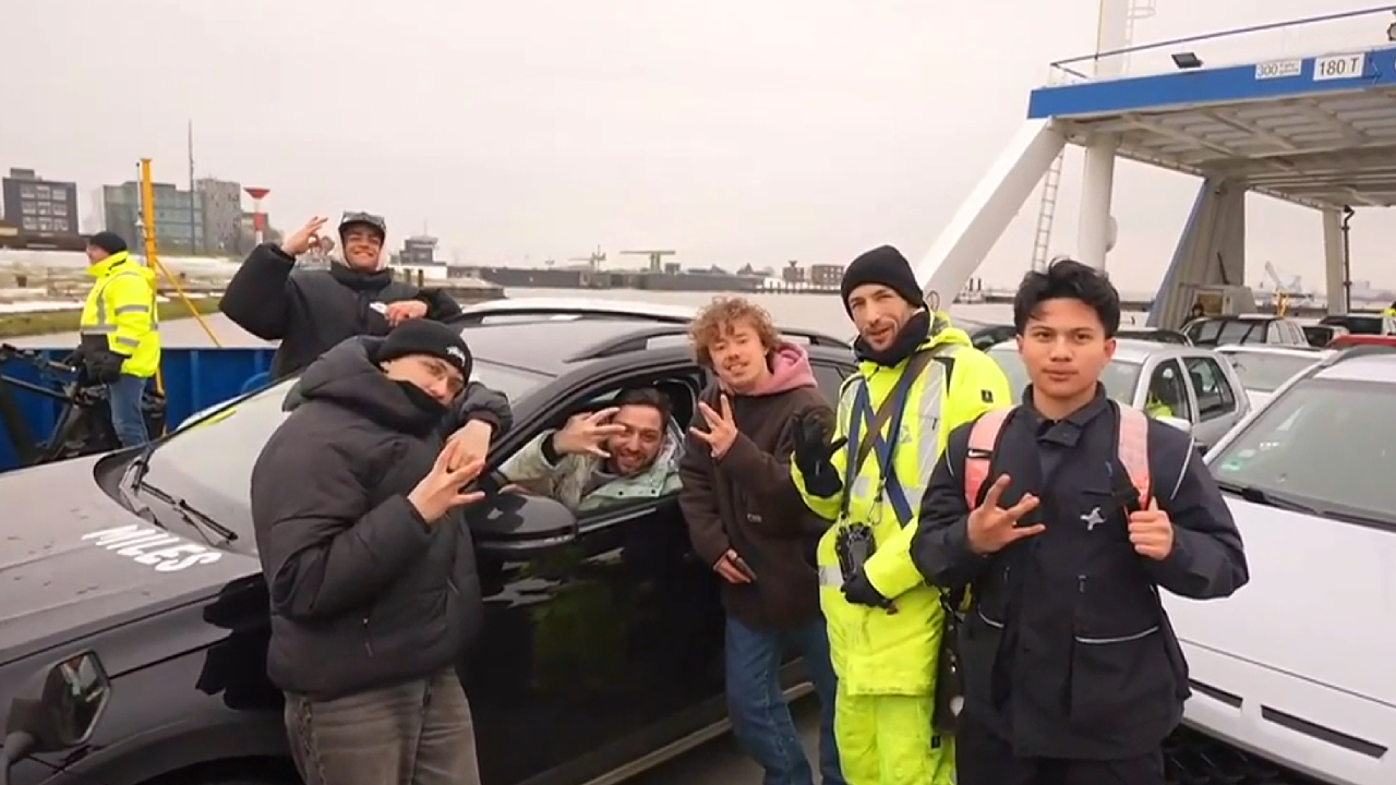 Nici Stemmler und co. auf einer Fähre