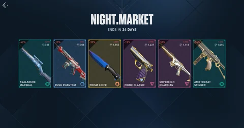 Night Market skins
