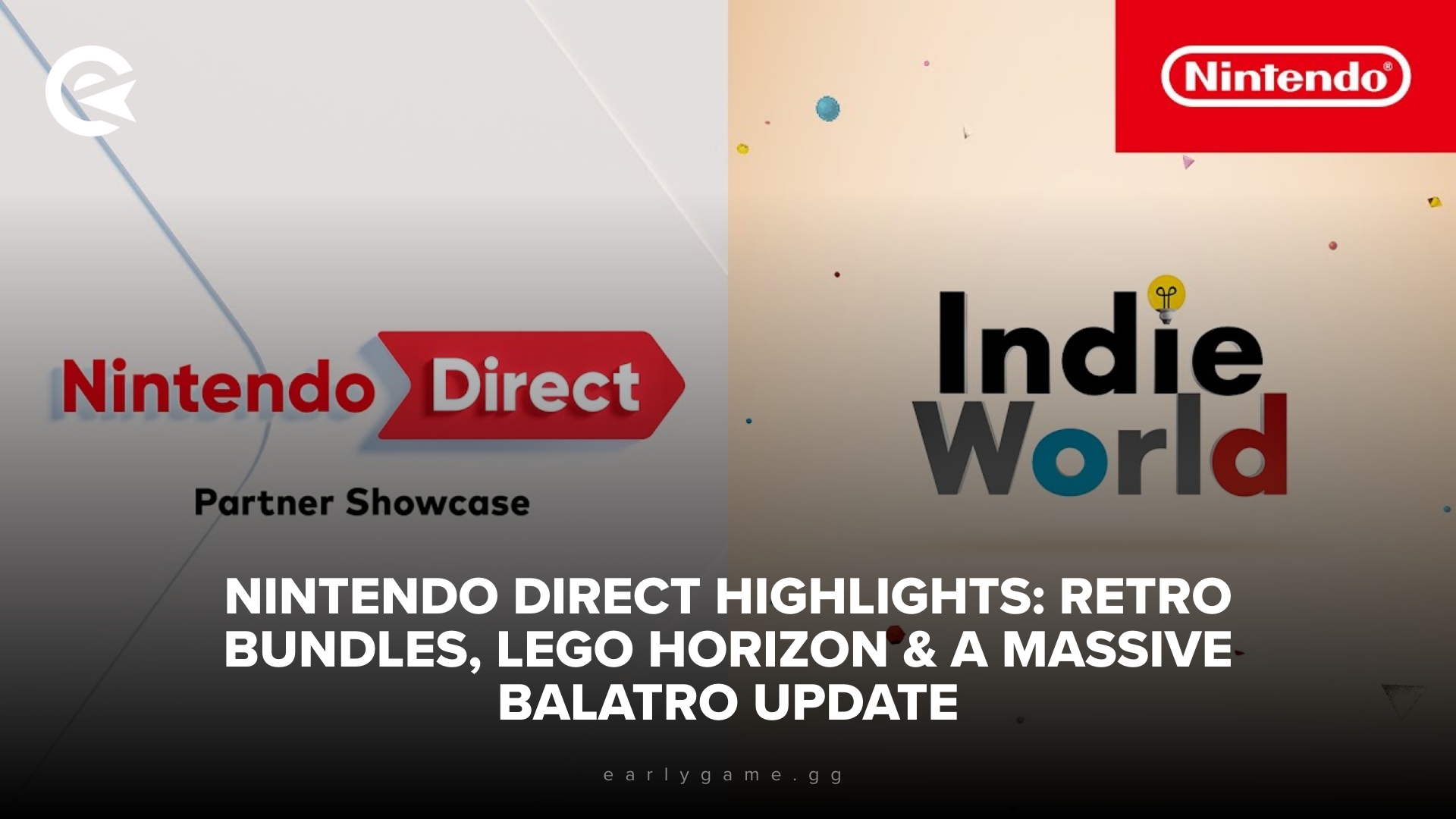 Новинки Nintendo Direct: ретро-наборы, LEGO Horizon и масштабное обновление Balatro