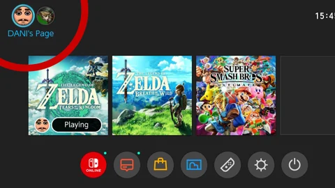 Nintendo Switchmenu