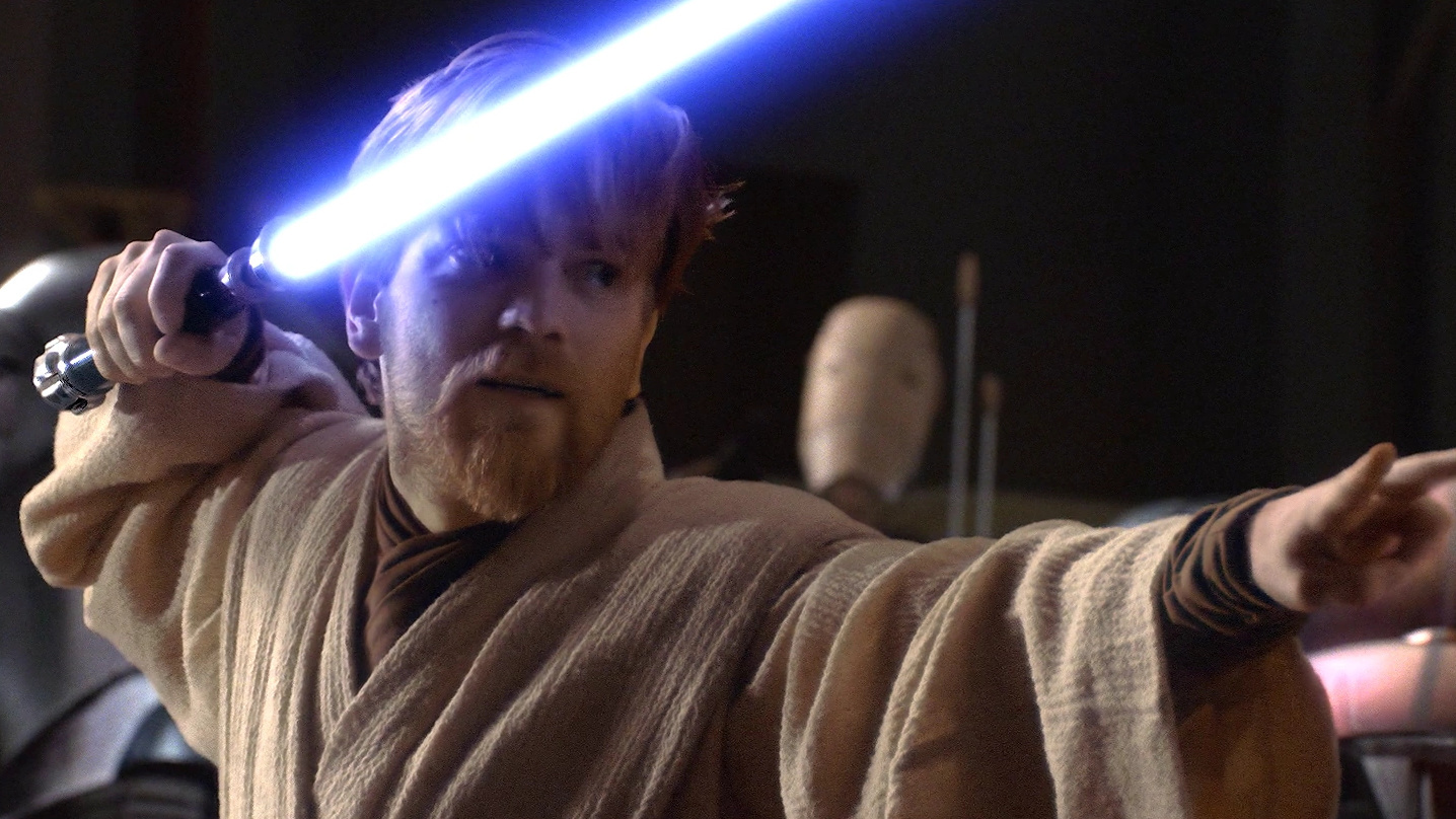 Obi Wan Star Wars Episode III Revenge of the Sith lightsaber