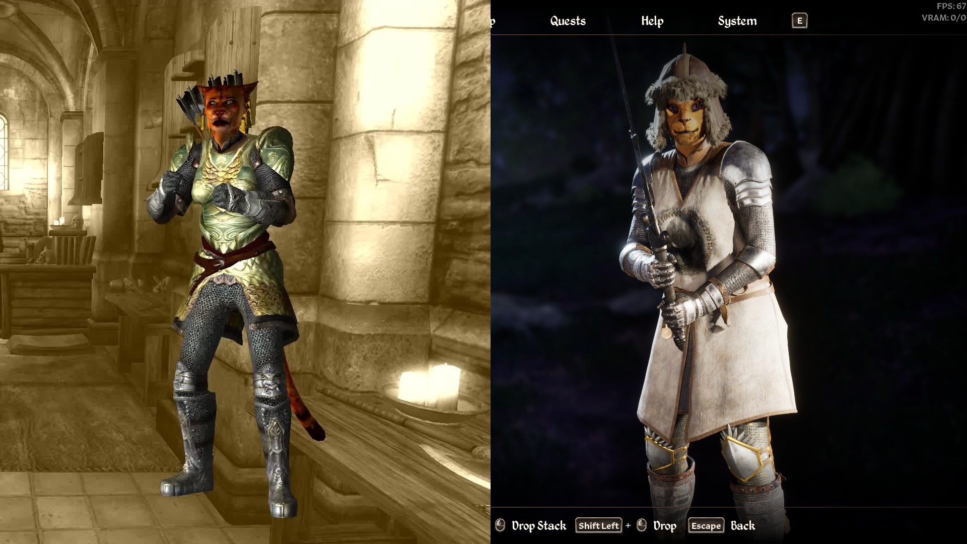 Oblivion Comparison