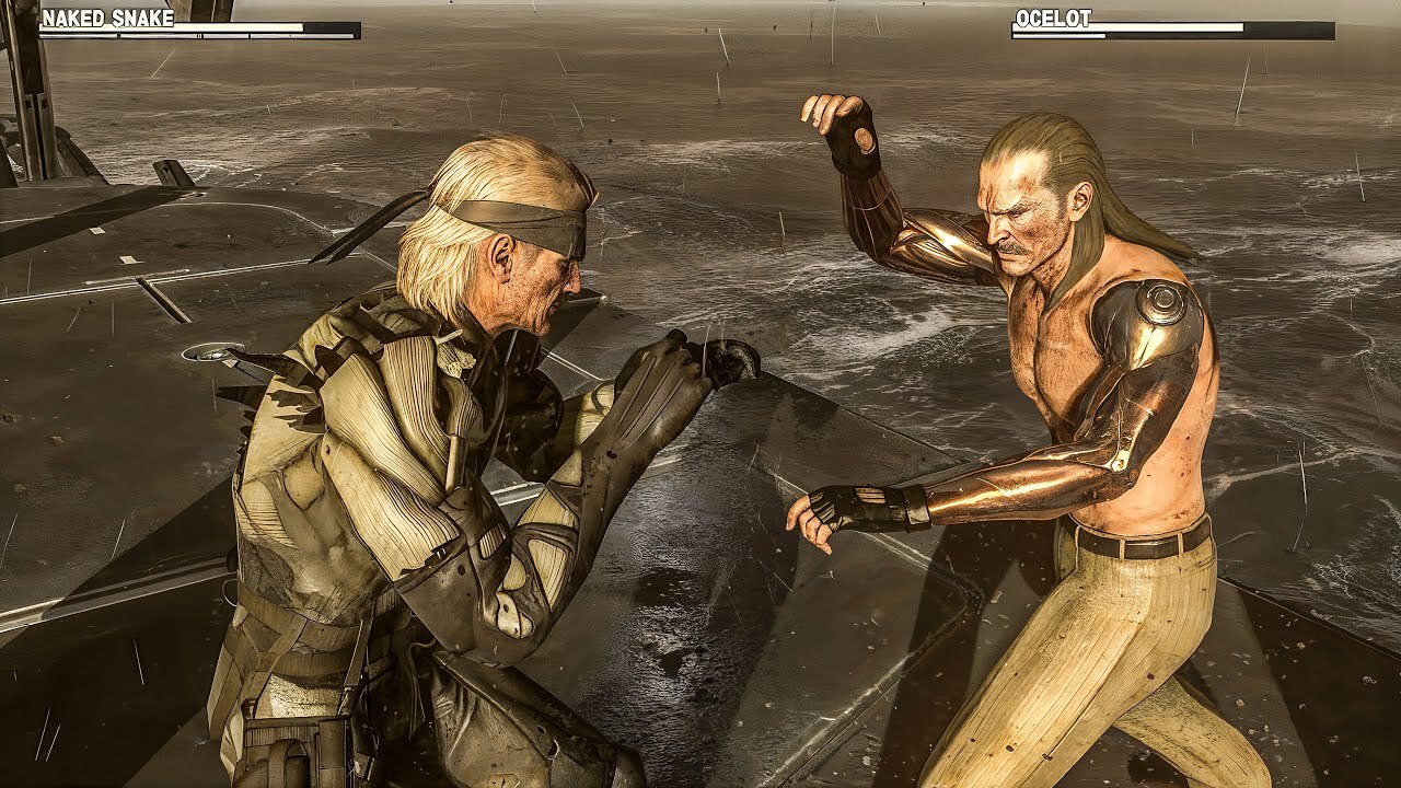 Old Snake vs Liquid Ocelot Metal Gear Solid 4 Guns of the Patriots
