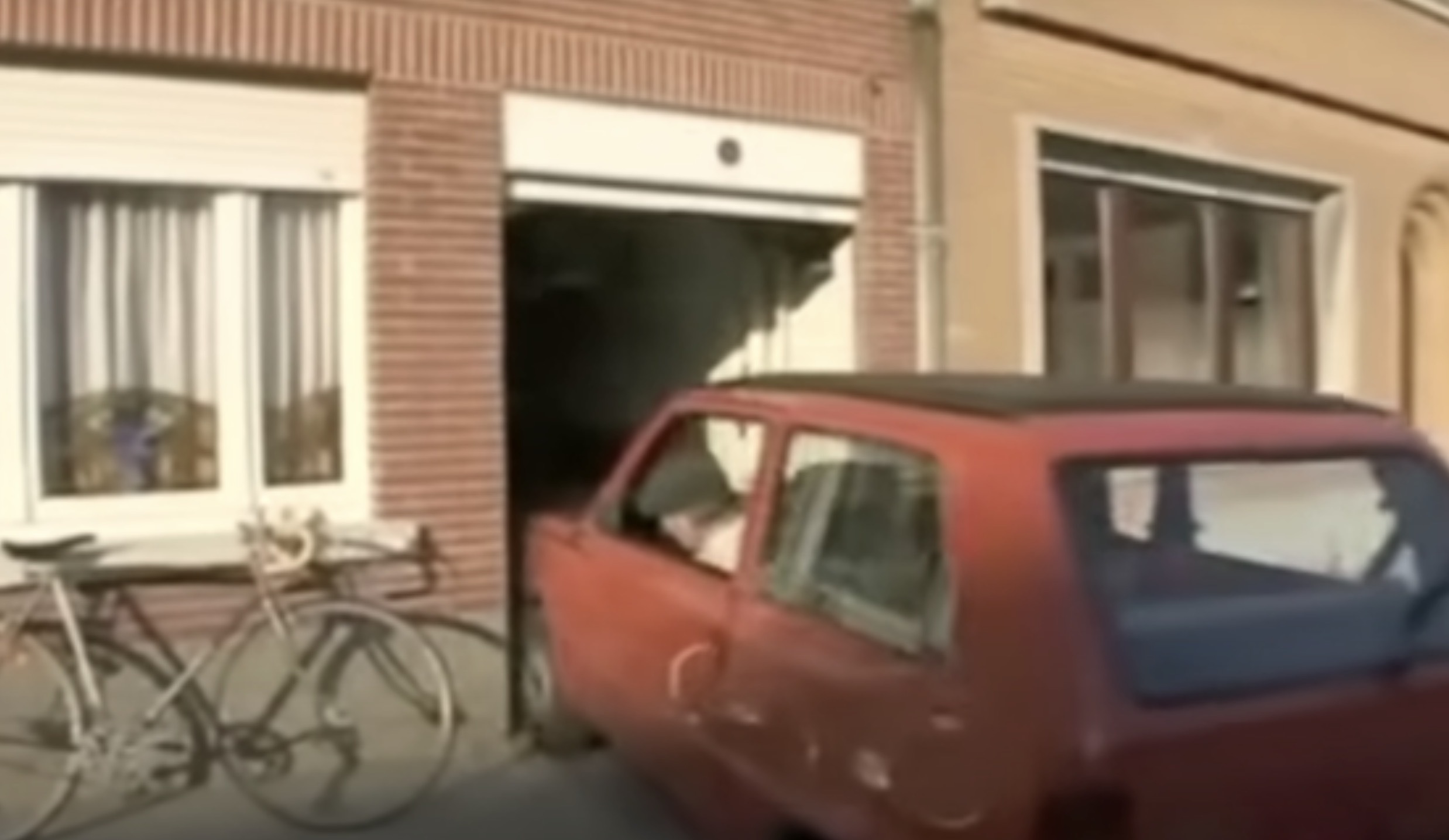 Old man parks his car