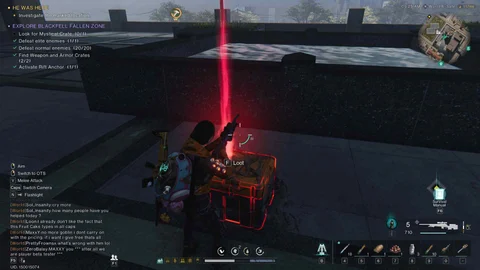 Once Human Blackfell Fallen Zone Parking Lot Top Floor Mystical Crate