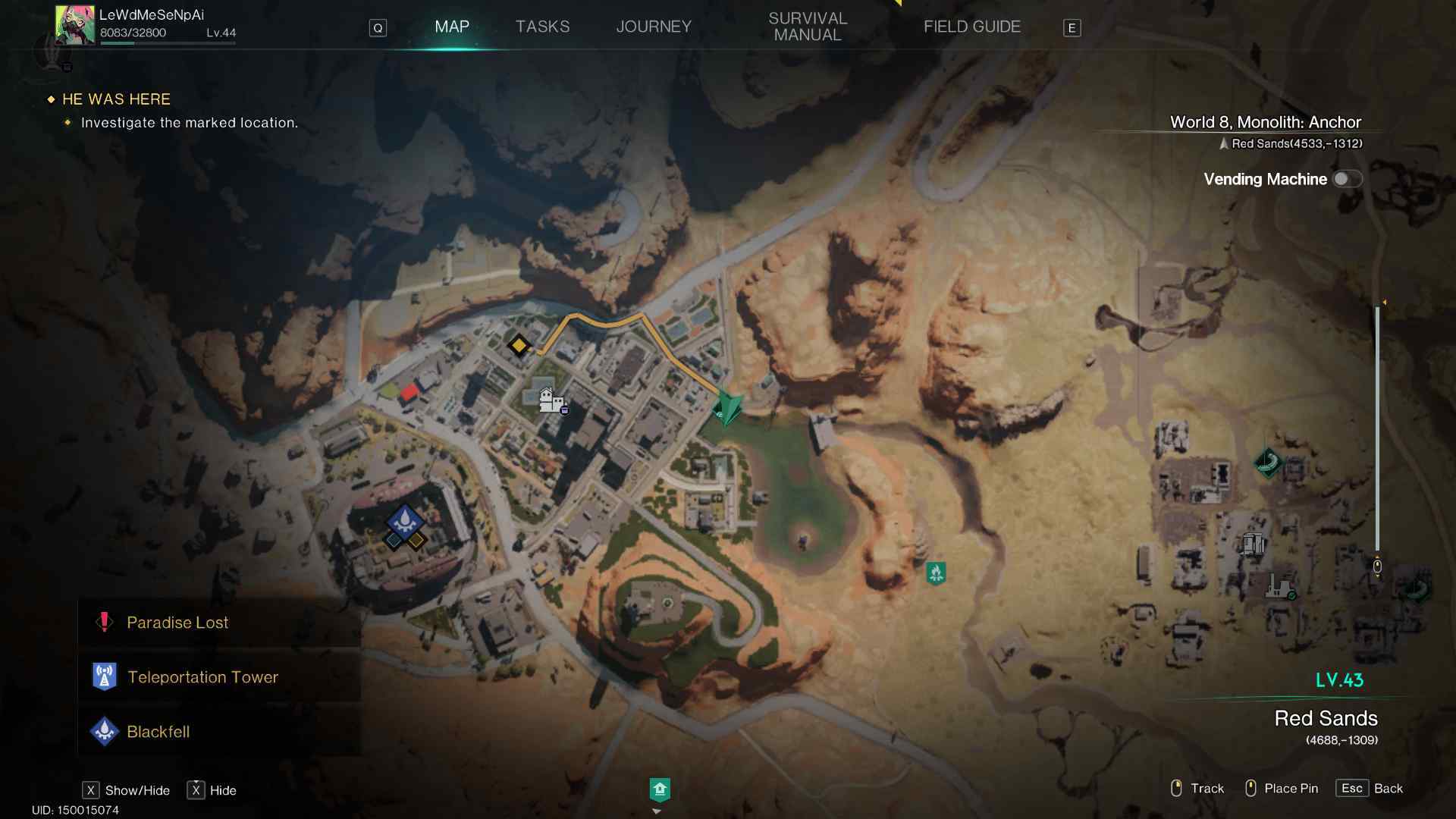 Once Human Blackfell Fallen Zone Rift Anchor 1 Location