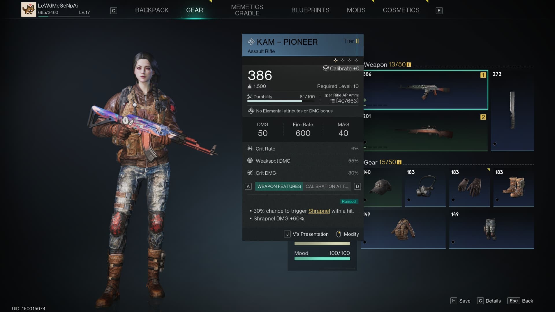 Once Human Change Ammo From gear Menu