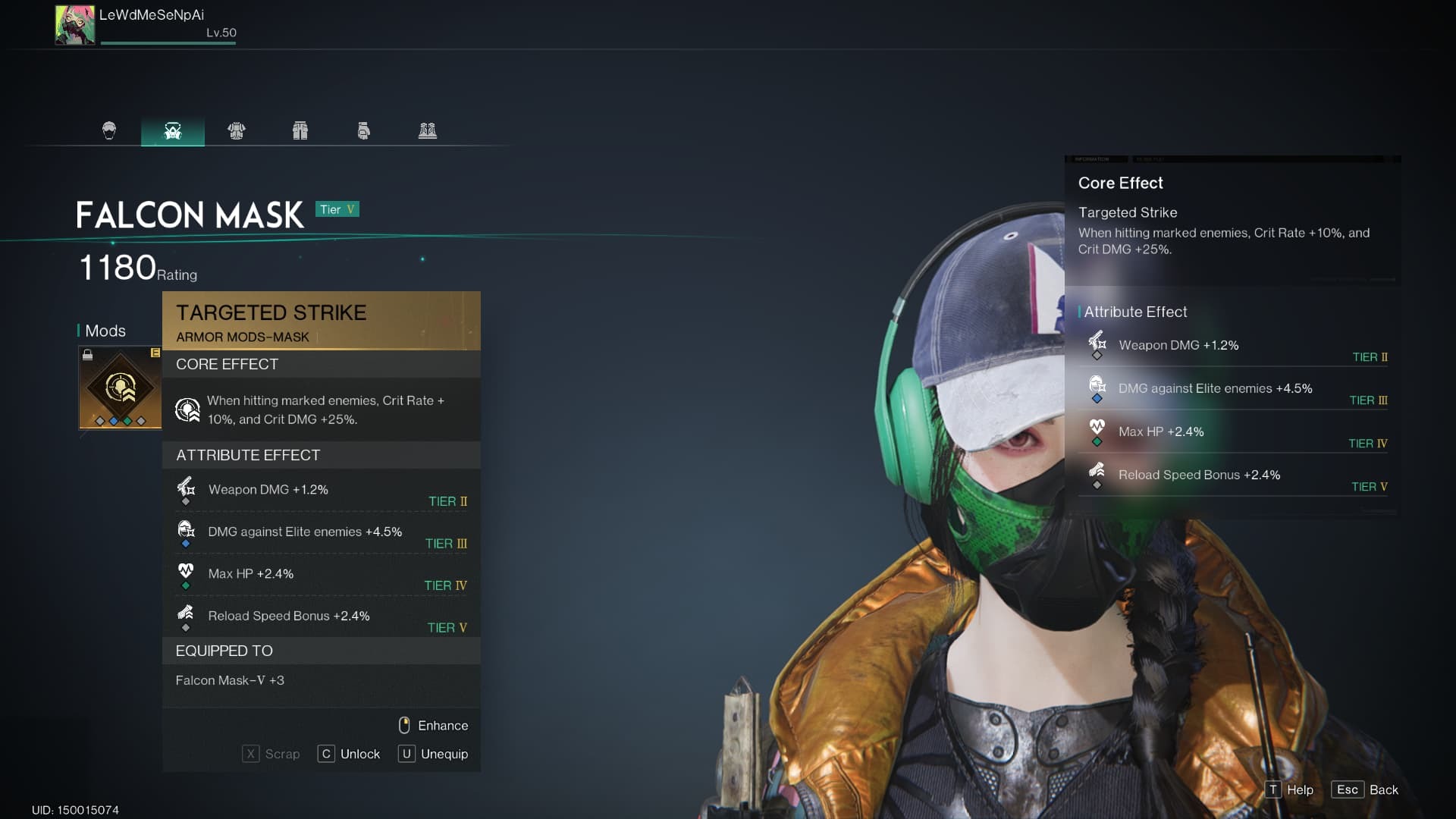 Once Human Shrapnel Build Mask Mod