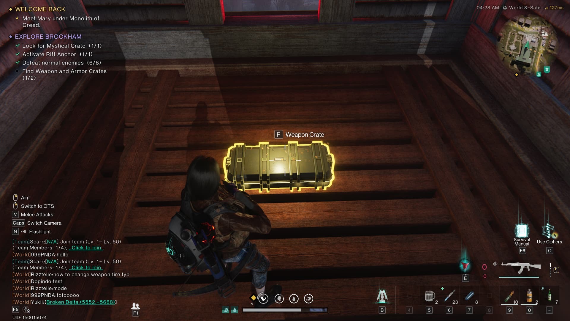 Once Human Path to Weapon Crate 4
