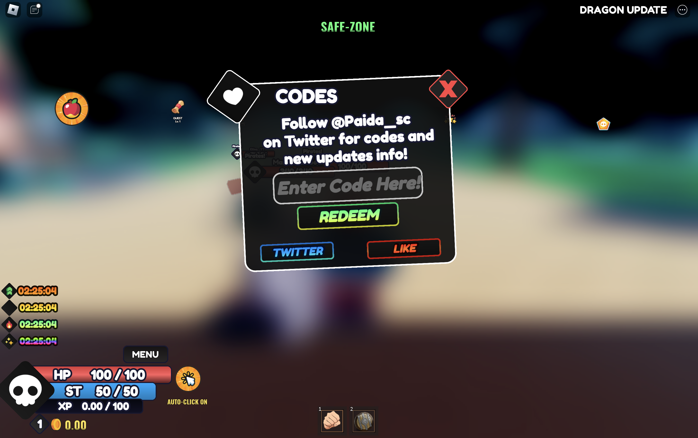 One Fruit Simulator How To Redeem Codes