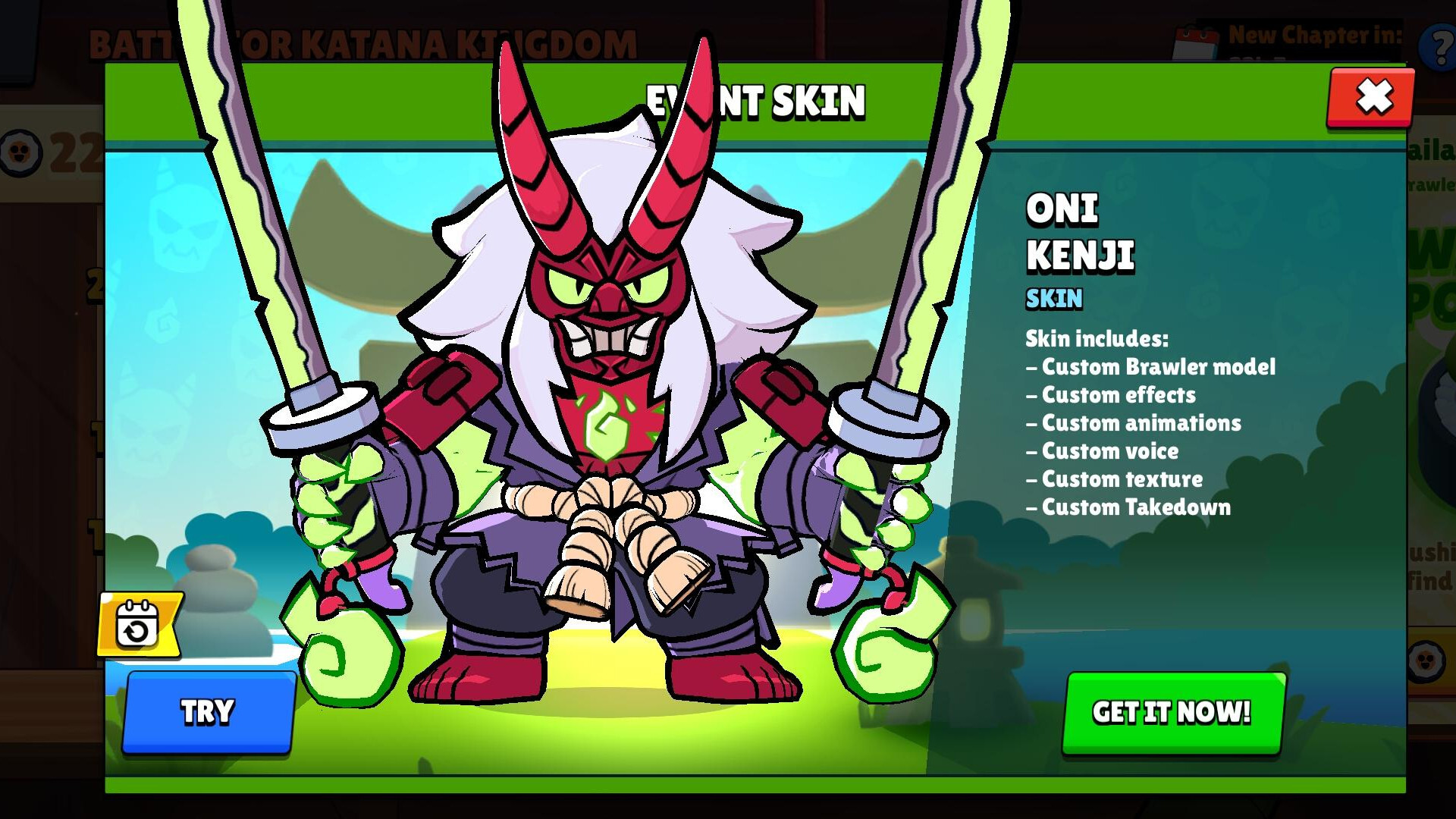 Oni Kenji Skin Brawl Stars