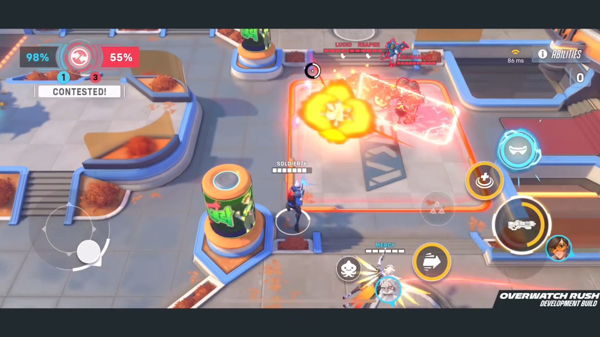 Overwatch Rush Additional Gameplay