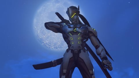 Overwatch hero Genji sword