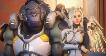 Ovewatch 2 Winston and Mercy