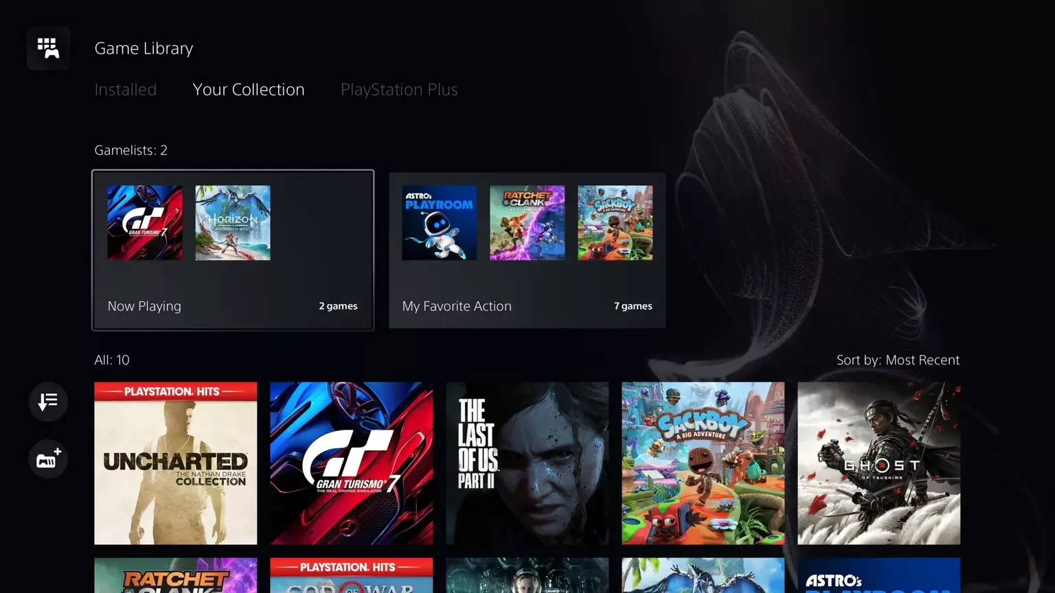 PS5 Gamelists