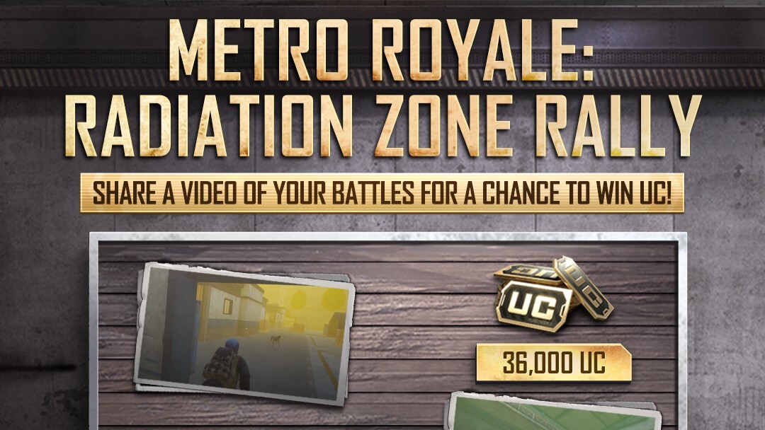 PUBG Mobile Metro Royale Radiation Zone Rally