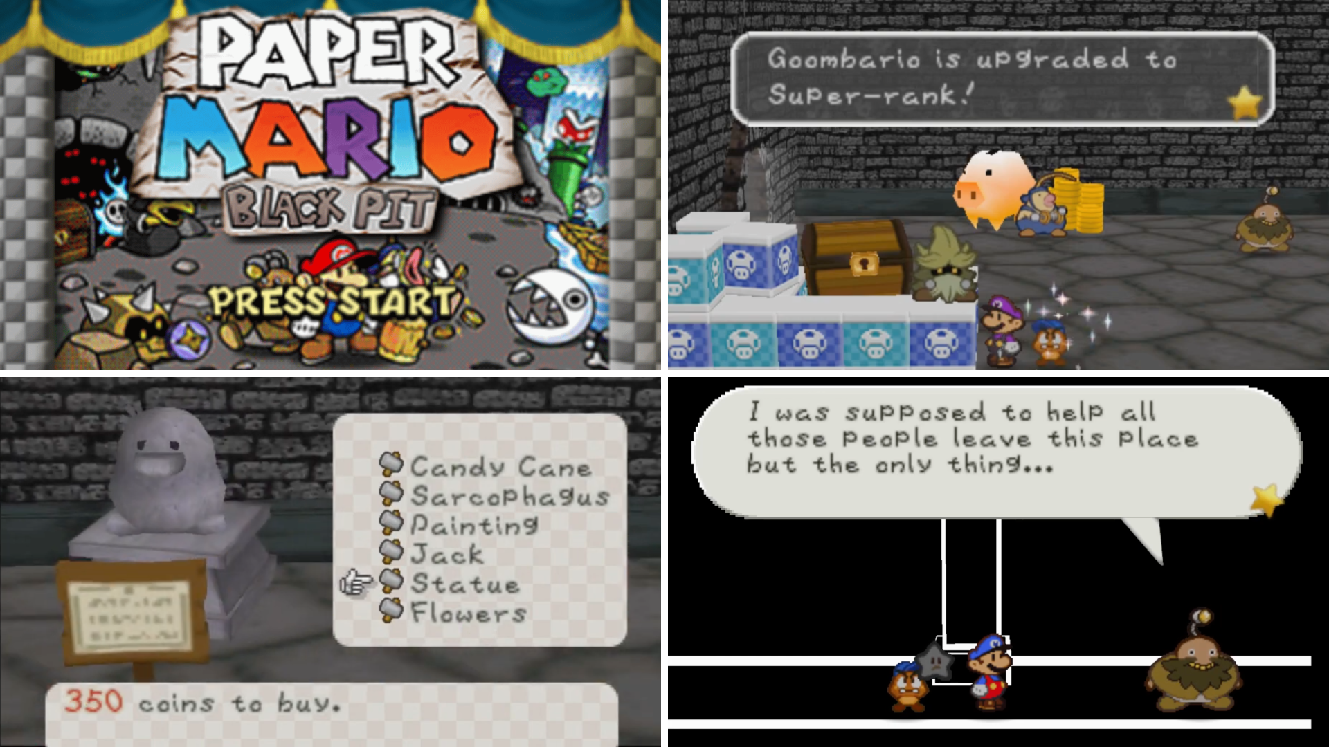 Paper Mario Black Pit Screenshots