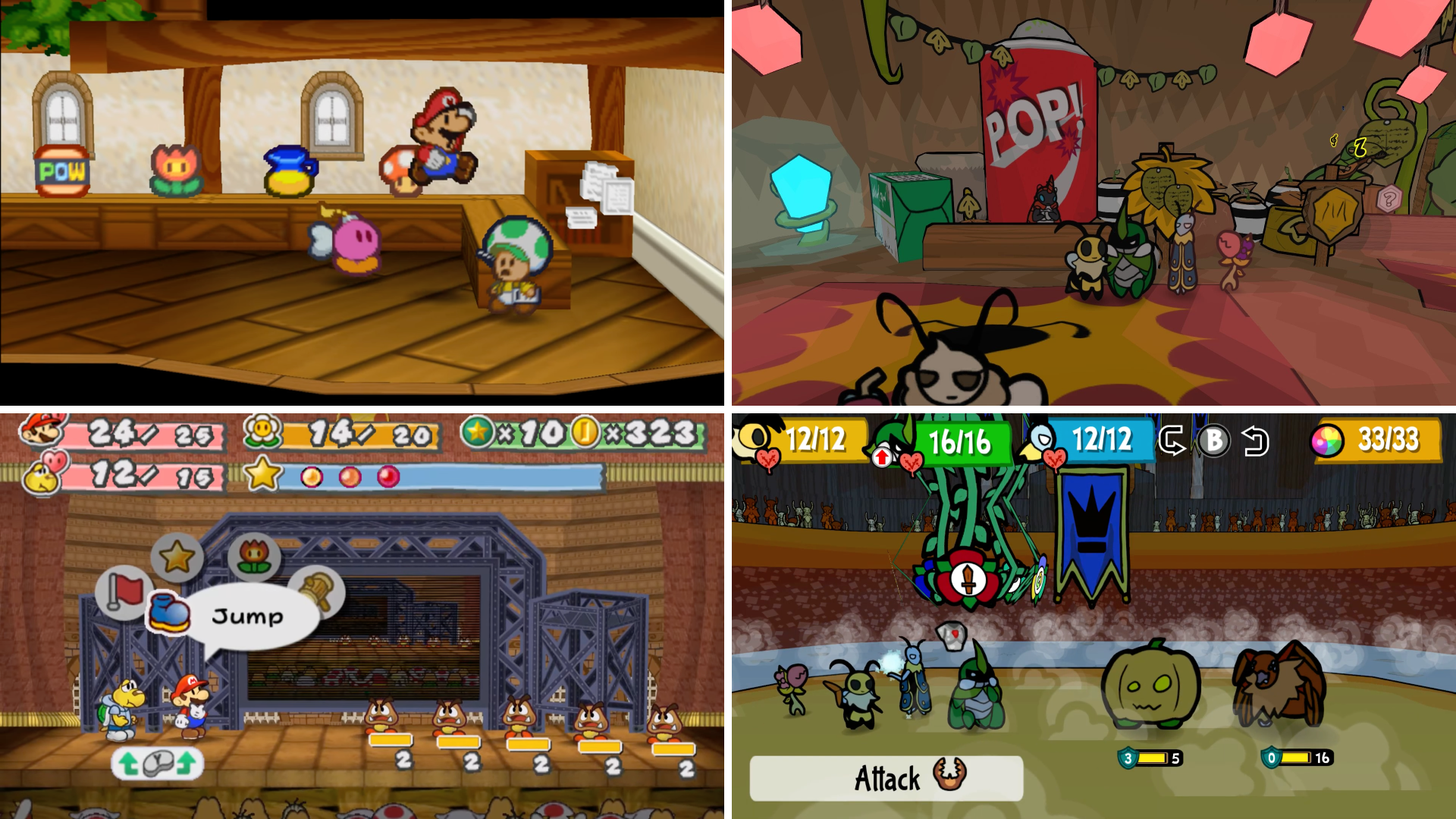 Paper Mario Bug Fables Comparison