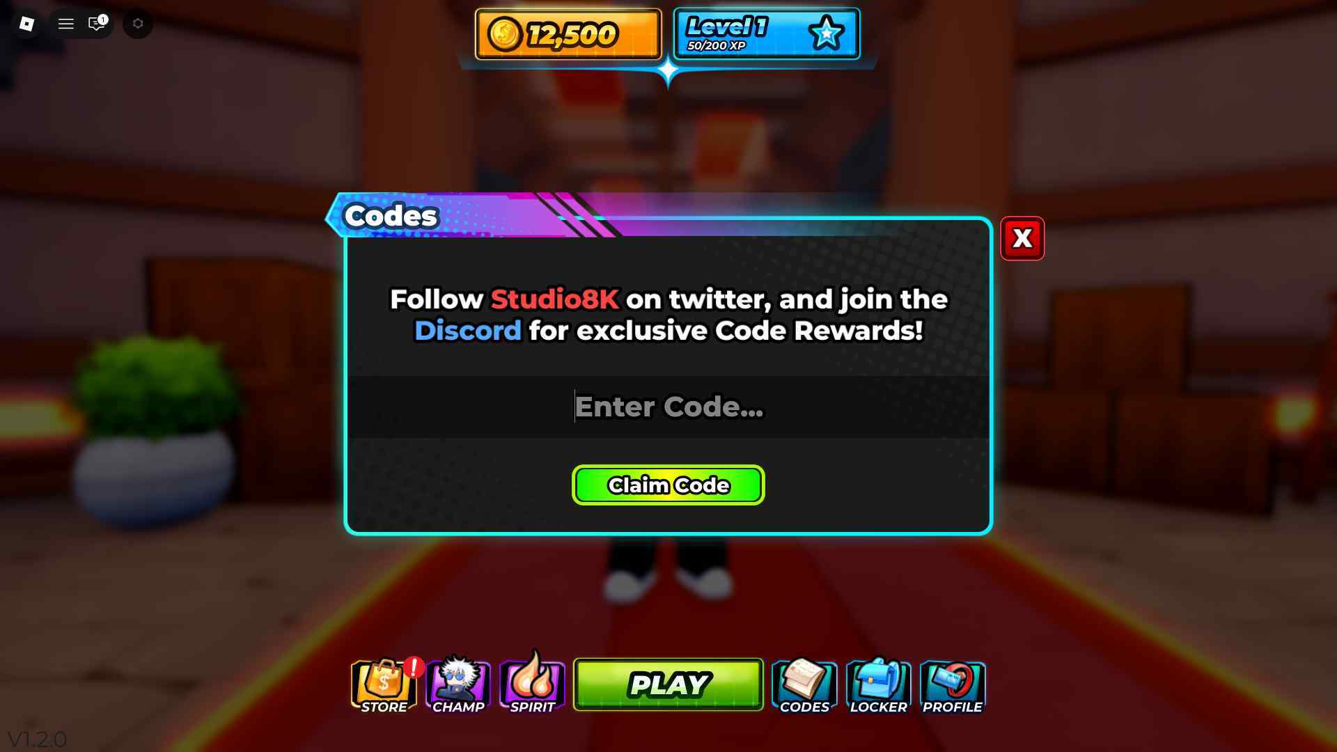 Parkour Champions how to redeem codes 3