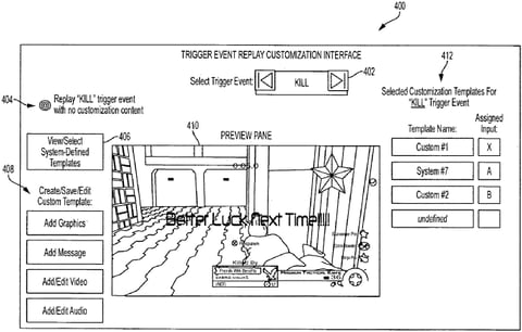 Patent Image Customizable Killcams