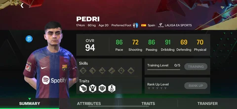 Pedri fc mobile