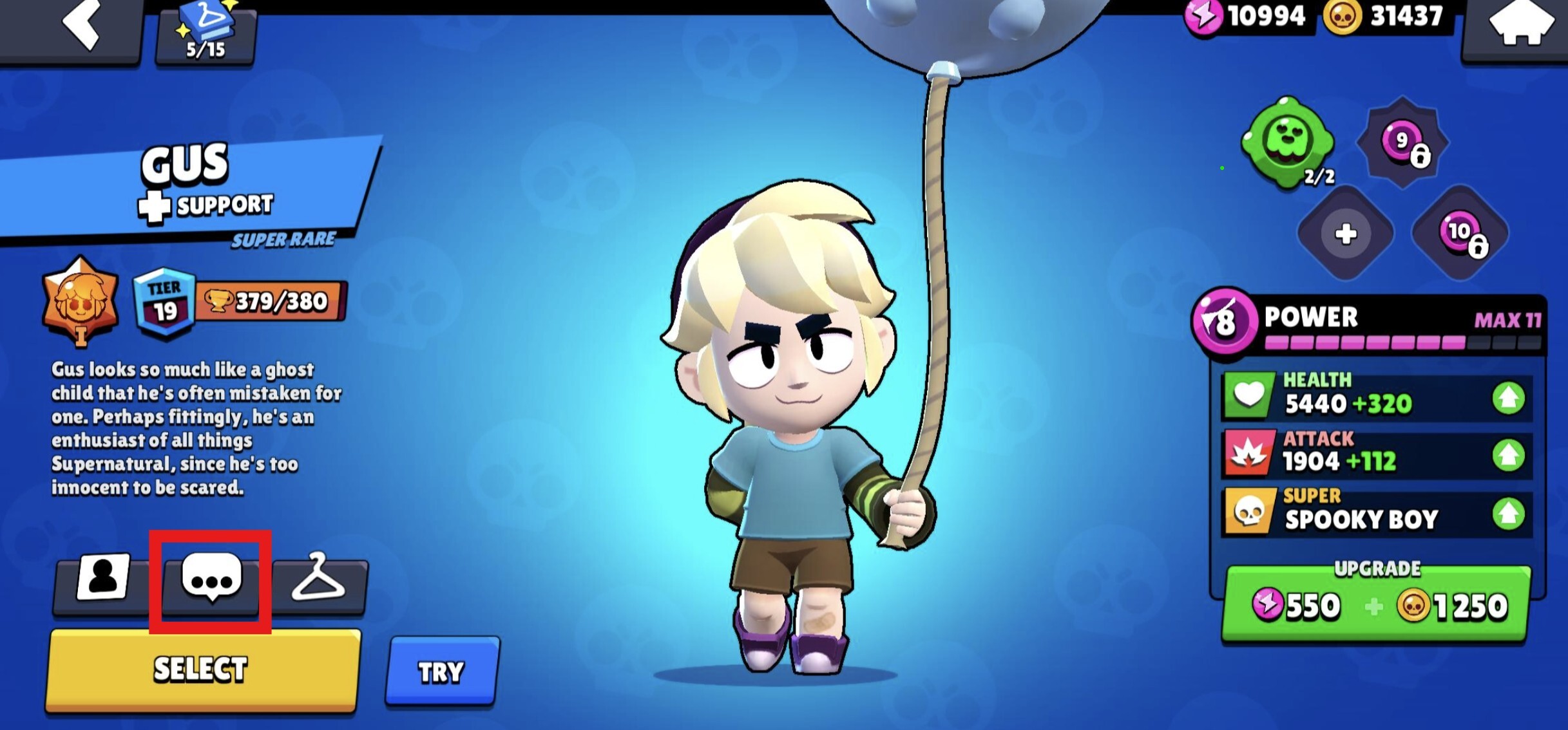 Pin Change Button Brawl Stars
