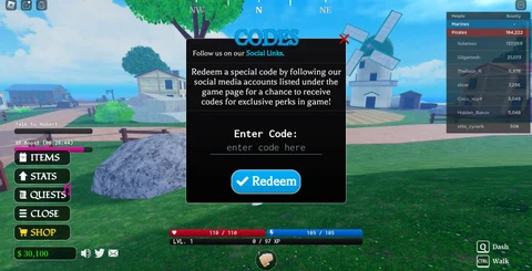 Pirate Legacy codes - Roblox