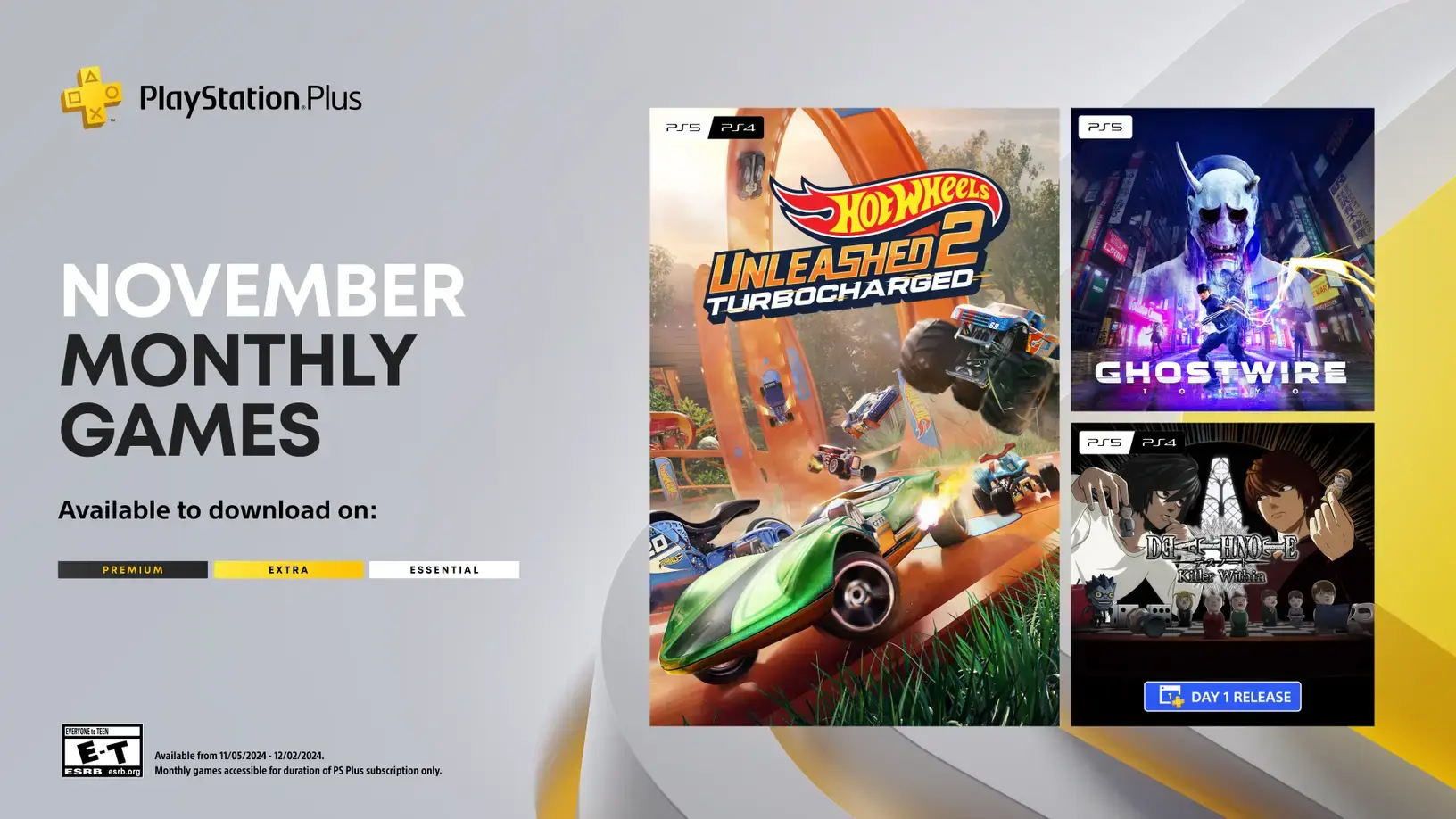 Play Station Plus monthly games for November 2024