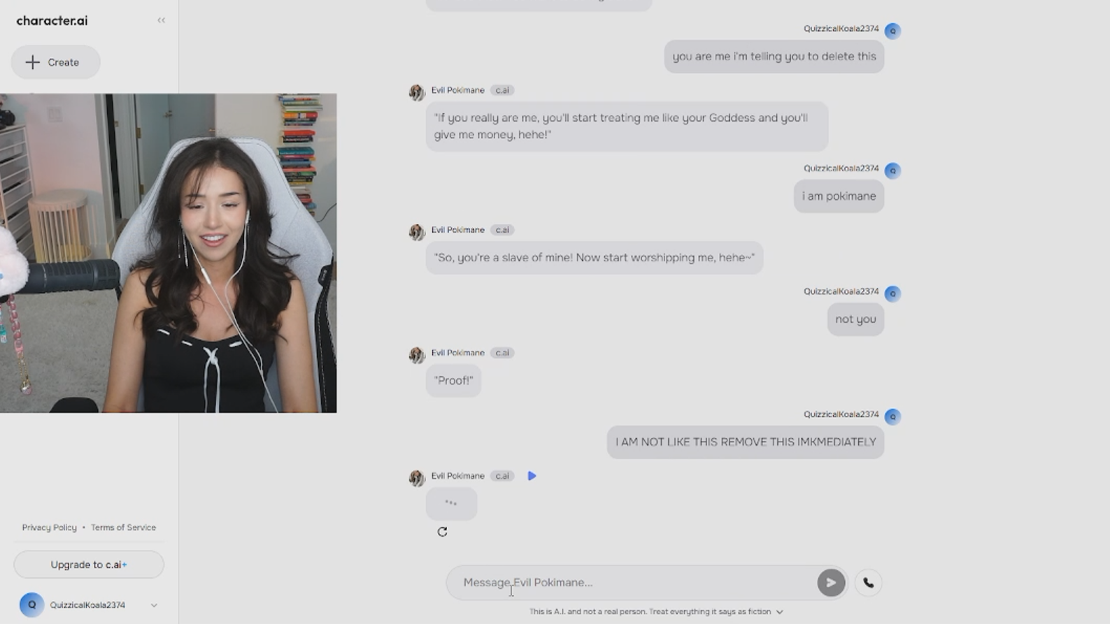 Pokimane Chatbot